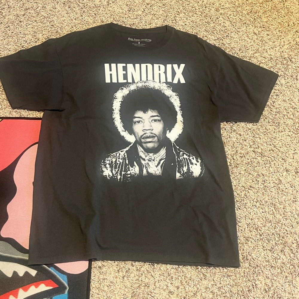 Karl Ferris Jimi Hendrix  Short Sleeve Graphic T-Shirt Men's Size Large